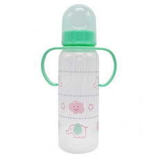 Бутылочка пластиковая с ручками MGZ-0207(Green) 250 мл