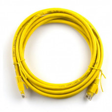 Патч-корд 25м, RJ-45, Cat.5e, CU, медь, желтый Ritar (PCR-CU/25Yw / 04273)