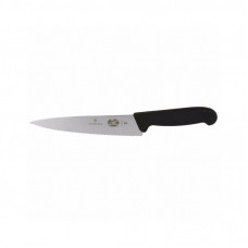 Кухонный нож Victorinox Fibrox Carving 19 см Serrated Black (5.2033.19)