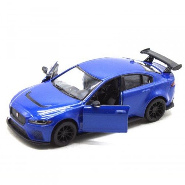 Машинка инерционная "Jaguar XE SV Project 8" KT5416W масштаб 1:36  (Синий)