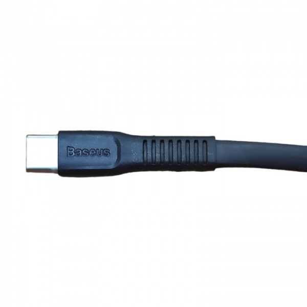 Кабель зарядный Baseus Flat Type-C Cable Fast Data Sync Charging 0.25м (CATZY-A01) Чёрный Оригинал (38798)