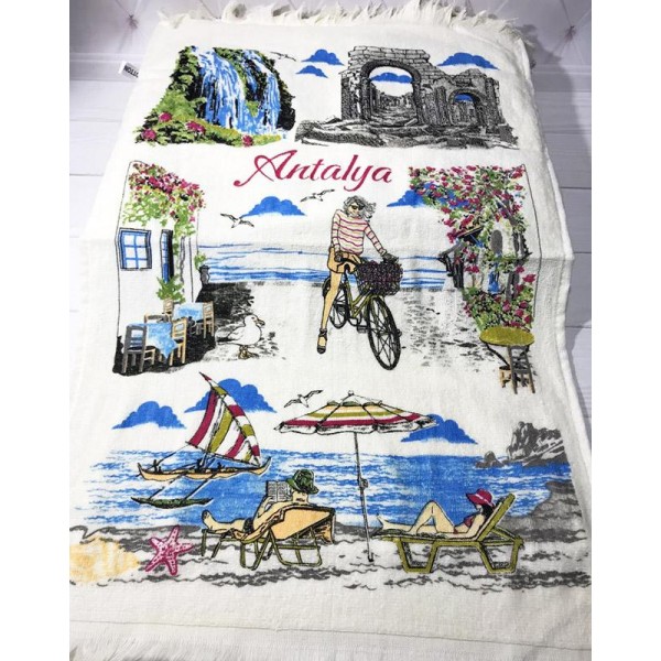 Набір 12 кухонних рушників By IDO Antalya Dreams 40х60, махра/велюр (113998)