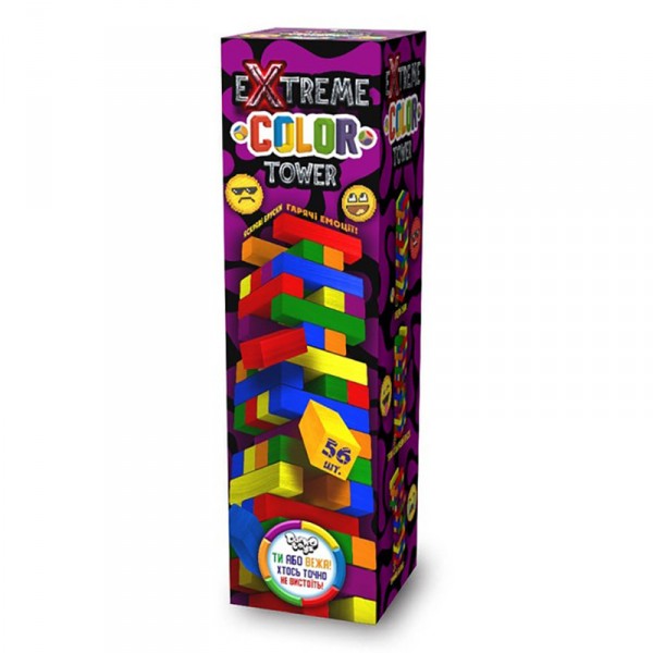 Настольная игра "Extreme color tower" G-ECT-01U 56 брусков