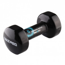 Гантель LivePro Studio Dumbbell LP8076-5 вінілова 1шт чорний Уні 5кг (2020301080080)