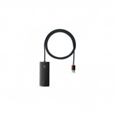 Концентратор Baseus USB 3.0 to 4xUSB 3.0 1.0m black (WKQX030101)