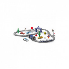 Железная дорога ZIPP Toys Городской экспресс 70 деталей, синий (AU1889)
