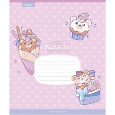Тетрадь ученическая «Just be Kawaii» 012-3408C-2 в косую линию, 12 листов