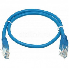 Патч-корд 0.5м, UTP, cat.5e, CU, 24AWG, blue Kingda (KD-PAUT3050BU)