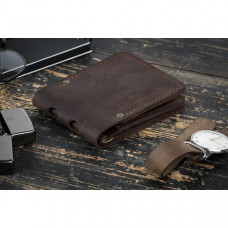 Мужской зажим для денег из натуральной кожи STAYER brown classic коричневая ручная работа (256127468)