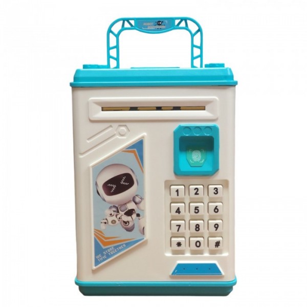 Детская электронная копилка сейф с кодовым замком Money Box Синяя (124219)