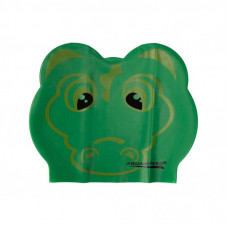 Шапка для плавания Aqua Speed Zoo Latex 116-Crocodile 5713 зелений крокодил Діт OSFM (5908217657138)