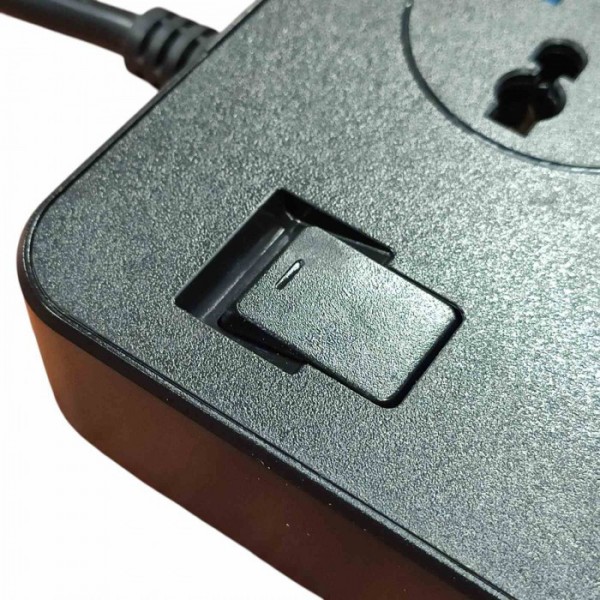 Сетевой удлинитель фильтр CP02 на 3 розетки + 6 USB 3.1A 2 метра Чёрный (105819) Сетевой удлинитель фильтр CP02 на 3 розетки + 6 USB 3.1A 2 метра Чёрный (105819)
