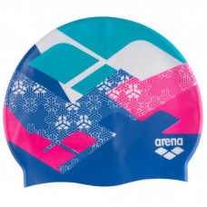Шапка для плавания Arena Print JR 94171-238 мультіколор Діт OSFM (3468337191971)