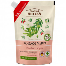Жидкое мыло Green Pharmacy Оливка и годжи дой-пак 460 мл (4823015935367)