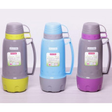 Термос Kamille Glass Pleasure 1800мл дзеркальна колба і 2 чашечки (114129)