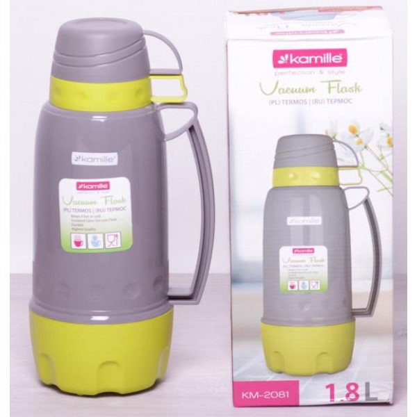 Термос Kamille Glass Pleasure 1800мл дзеркальна колба і 2 чашечки (114129) Термос Kamille Glass Pleasure 1800мл дзеркальна колба і 2 чашечки (114129)