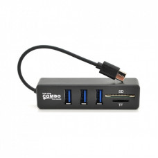 Концентратор Voltronic USB-C 3xUSB 2.0 + SD/TF 0.1m black (YT-HTCP3101/4)