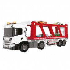 Спецтехника TechnoDrive серии Large Truck – Автоперевозчик Scania (4 машины, свет, звук) (6414KS)
