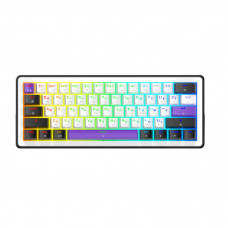 Клавиатура Hator Hellyberry HK60 Mechanical Linear RGB Wireless/Bluetooth/USB UA White/Violet (HK60_wireless)
