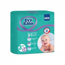 Подгузники Evy Baby Midi 5-9 кг 24 шт (8690506520236)