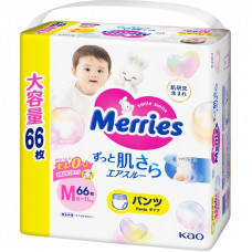 Подгузники Merries Трусики Ultra Jumbo М 6-11 кг 66 шт (4901301419019)