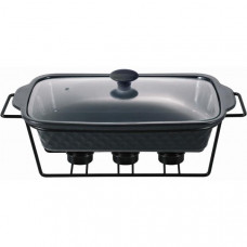 Марміт Kamille Golden Heat керамічна форма 2л 36х21х11см з підставкою та підігрівом (97629)