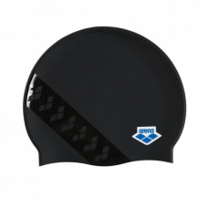 Шапка для плавания Arena Team Strip Cap 001463-105 чорний Уні OSFM (3468336661857)