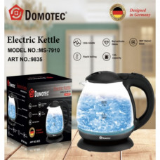 Электрический стеклянный чайник с LED подсветкой Domotec MS 7910 1л, 1650Вт (119039)
