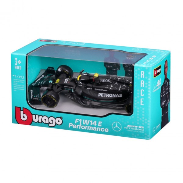 Коллекционная автомодель "Mercedes-AMG F1 W14 E Performance (2023)" Bburago 18-38080, 1:43 масштаб Коллекционная автомодель "Mercedes-AMG F1 W14 E Performance (2023)" Bburago 18-38080, 1:43 масштаб