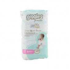 Подгузники Giggles Premium 1 Newborn 2-5 кг 40 шт (8680131206872)