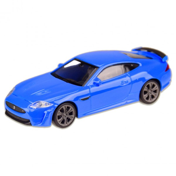 Машина металлическая JAGUAR XKR-S "WELLY" 44045CW масштаб 1:43 (Голубой)