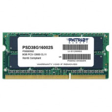 Модуль памяти для ноутбука SoDIMM DDR3 8GB 1600 MHz Patriot (PSD38G16002S)