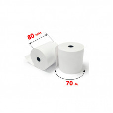 Лента кассовая ІКС 80мм*70м (пакунок 6шт) (80T-6)
