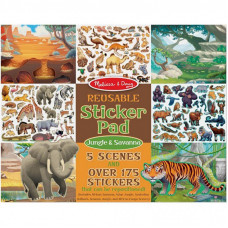 Набор для творчества Melissa&Doug Набор многоразовых наклеек Джунгли и Саванна (MD30502)
