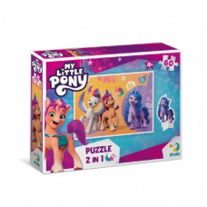 Детские Пазлы My Little Pony "Яркие образы" DoDo 200139 60 элементов, с фигуркой