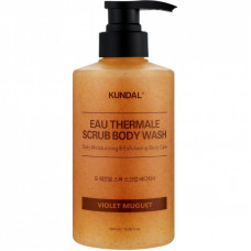 Гель для душа Kundal Eau Thermal Scrub Body Wash Violet Muguet 500 мл (8809809428655)