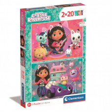 Пазл Clementoni 2 в 1 Gabby`s Dollhouse, 2 по 20 элементов (24802)