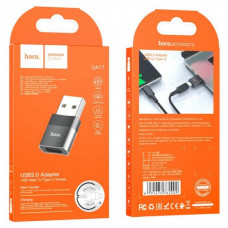 Переходник Hoco UA17 Type-C to USB Черный (92449)