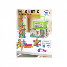 Конструктор A-Toys Magnetic Sticks 64 деталей в чемодане (158-23)