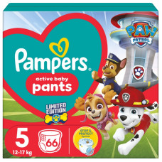 Подгузники Pampers Junior Размер 5 (12-17кг) Paw Patrol 66 шт (8006540863619)