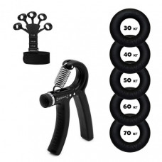 Набор кистевых эспандеров кольцо+эспандер, ножницы Power Grip Set NE-1589-WR15