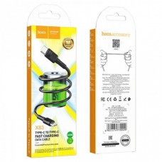 Кабель HOCO X83 Victory Type-C to Type-C 1м charging, ток до 3A для смартфонов 60W Чёрный (38849)