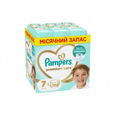 Подгузники Pampers Premium Care Розмір 7 (15+ кг) 108 шт (8700216423632)