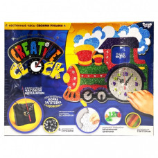 Набор для творчества "Creative clock: Поезд" СС-01-02 глиттер, часовой механизм