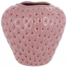Ваза керамічна Strawberry Ø18х17см, рожева (112359)