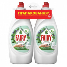Средство для ручного мытья посуды Fairy Нежные руки Чайное дерево и Мята 2 х 900 мл (8700216759649)