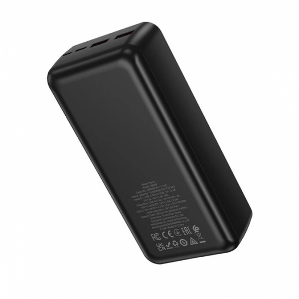 Внешний аккумулятор Power bank BOROFONE BJ80B 30000mAh PD22,5W+быстрая зарядка батарея зарядка Черный (133759) Внешний аккумулятор Power bank BOROFONE BJ80B 30000mAh PD22,5W+быстрая зарядка батарея зарядка Черный (133759)