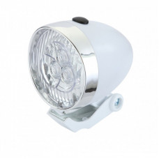 Передняя велофара Good Bike RETRO STYLE 3 LED White (94315W-IS)