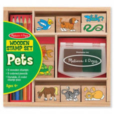 Набор для творчества Melissa&Doug Набор штампов Животные (MD9363)