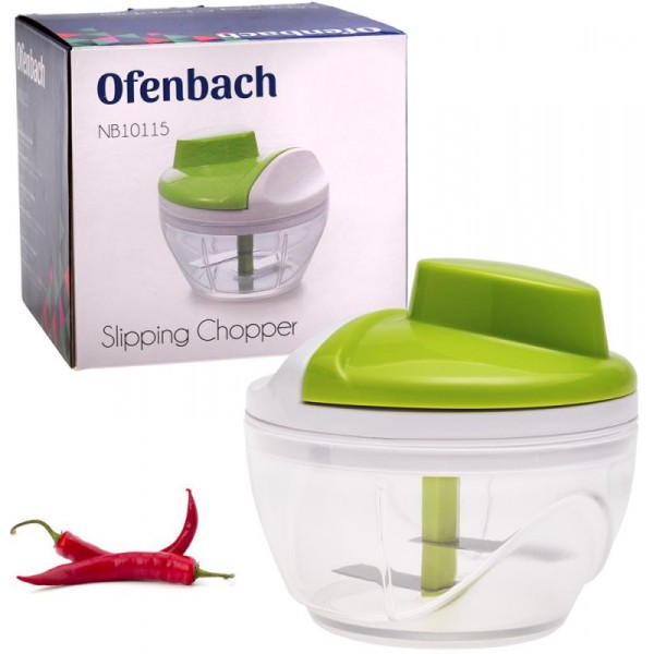Подрібнювач ручний Ofenbach для продуктів Ø12х11см механічний (109569) Подрібнювач ручний Ofenbach для продуктів Ø12х11см механічний (109569)
